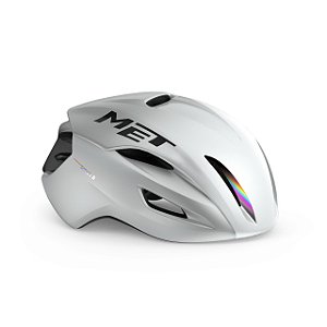 CAPACETE MET ROAD MANTA MIPS BRANCO HOLOGRAFI