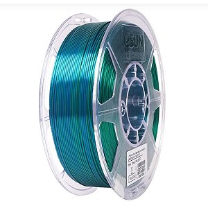 Filamento Impressão 3D Esun Esilk Pla Magic Azul e Verde 1kg