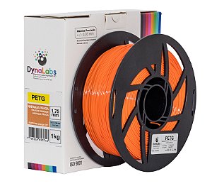 Filamento Impressora 3D DynaLabs PETG Laranja Praga 1Kg
