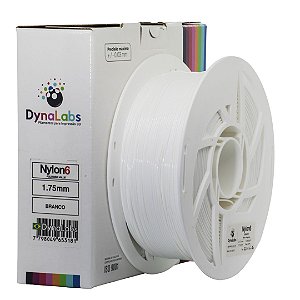 Filamento Impressora 3D DynaLabs Nylon 6 Branco 1kg
