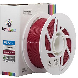 Filamento Impressora 3D DynaLabs PLA Vermelho Bordo 1Kg