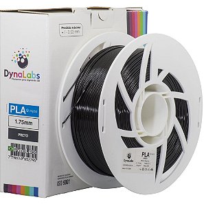 Filamento Impressora 3D DynaLabs PLA Preto 1Kg