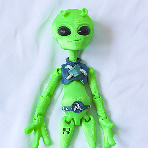Alien boneco extraterreste articulado Et alienígena action figure 21 cm