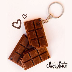 Chaveiro barra de chocolate suvenir divertido chocolate