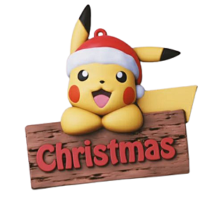 Enfeite de natal geek decoração árvore de natal pokémon Pikachu touca natalina