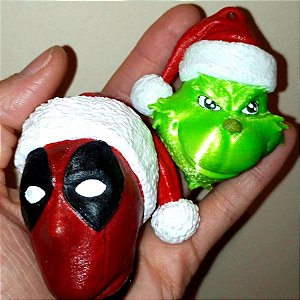 Enfeite de natal Deadpool  decoração arvore de natal Marvel