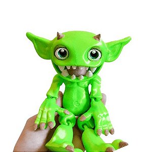 Boneco Gnomo duende Articulado garraduende verde brinquedo elfo