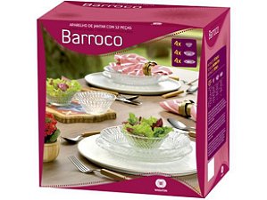 Aparelho de Jantar 12 Peças Wheaton Vidro