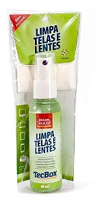 Limpa Telas E Lentes + Flanela Tecbox 60ml