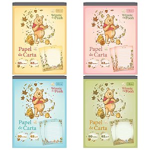 Bloco Papel de Carta Pooh 50fls - Tlibra - Choily Paper
