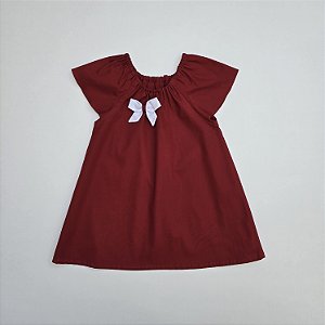 VESTIDO CAROL VERMELHO ESCURO