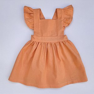 VESTIDO SALOPETE SALMÃO LINHO MISTO