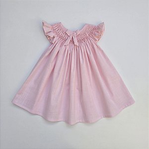 VESTIDO CASINHA DE ABELHA ROSA BEBE