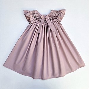 VESTIDO CASINHA DE ABELHA BRANCA ROSA FECHADO