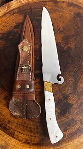 FACA RESINA BRANCO 8 POLEGADAS