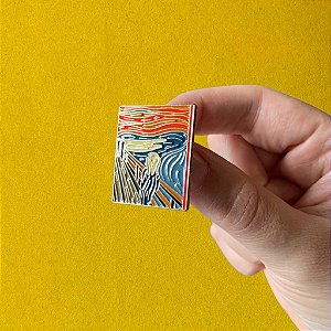 Pin O grito - Edvard Munch | Pin de lapela | Broche | Botton | Arte clássica