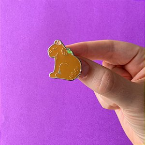 Pin Capivara | Broche | Botton | Pin de Lapela | Capybara