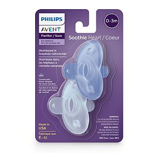 Chupeta Soothies Philips Avent Azul Menino Dupla Rn 0-3m Calmante
