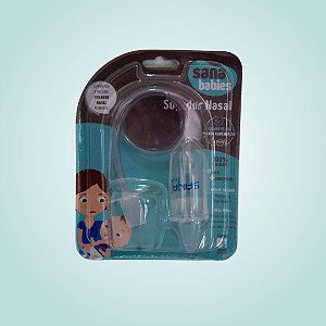 Aspirador Sugador De Secreção Nasal Sana Babies Silicone 1un