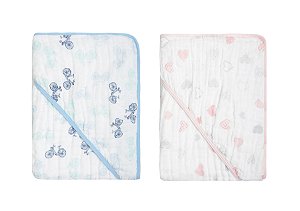 Toalha Banho Bebê Soft 3 Camadas Toalha Fralda Capuz Algodão