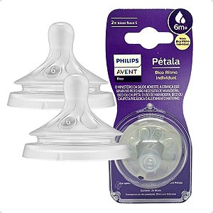 Bico Mamadeira Avent Pétala 3.0 T6 6m+ Líquidos Espessos
