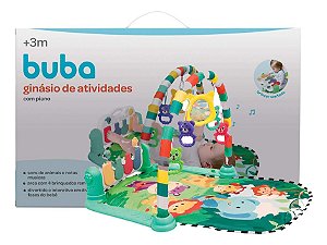 Tapete De Atividades Para Bebê Toca Piano Safari Buba