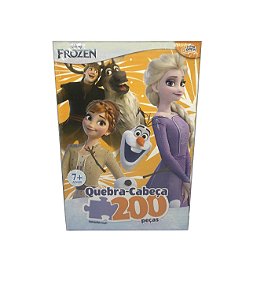 Quebra Cabeça Puzzle Infantil Disney Frozen 200 Pçs Toyster