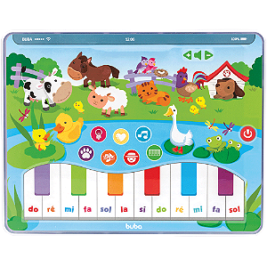 Tablet Divertido Infantil Musical Menino Menina Animais Buba