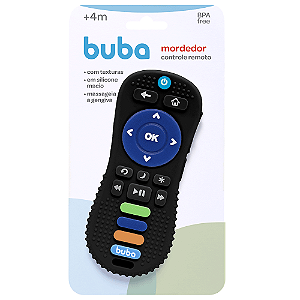 Mordedor Buba Controle Remoto Bebê Brinquedos Silicone Macio