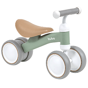 Bicicleta De Equilíbrio 4 Rodinhas S Pedal Infantil Verde
