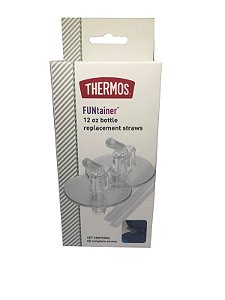 Refil 2 Bicos + 2 Canudos Para Garrafa Thermos ® Funtainer