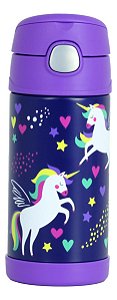 Garrafa Termica Thermos Funtainer Infantil Unicornio 355ml 12hrs