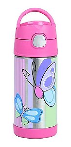 Garrafa Termica Thermos Funtainer Borboleta 355ml 12hr Girl