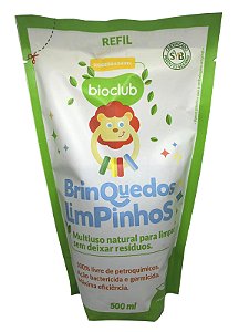 Refil Limpa Brinquedo Desengordurante Bioclub 500ml Vegano