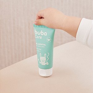 Creme Dental 50g S/ Flúor + Escova Silicone Bebê - Buba Care