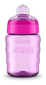 Copo Transição Antivazamento Menina Roxo/rosa Avent - 260ml