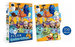 Quebra Cabeça Infantil 100 Peças Disney Pixar Toyster 8052