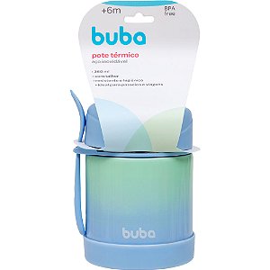 Pote Térmico Buba Azul Infantil 320ml Frio e Quente Degrade