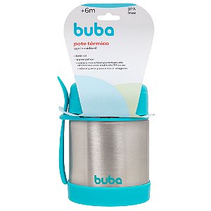 Pote Térmico Buba Azul Infantil 320ML Frio E Quente Inox