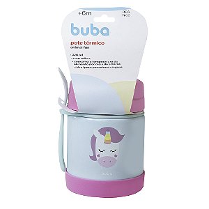 Pote Térmico Buba Infantil 320ml Frio e Quente Unicórnio Fun