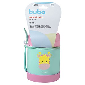 Pote Térmico Buba Infantil 320ML Frio E Quente Girafa Fun