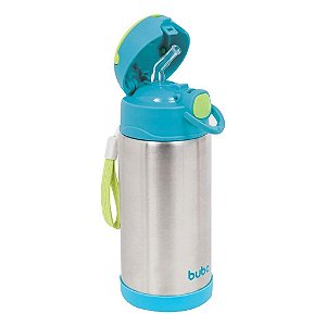 Garrafinha Térmica Infantil Buba Inox Azul 400ml Menino