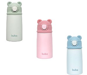 Copo Térmico Aço Inox Parede Dupla Urso Buba Infantil Urso