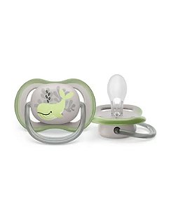 Chupeta Ultra Air 6-18m Philips Avent 0%BPA Baleia Decorada