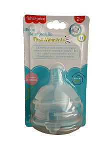 Bicos de Reposição First Moments Tamanho 2 Fisher Price