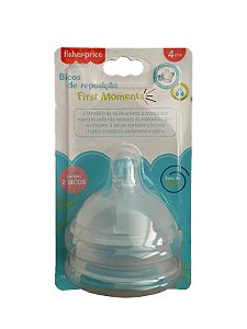 Bicos de Reposição First Moments Tamanho 3 Fisher Price