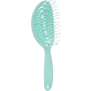 Escova De Cabelo Flexi Comfort Para Bebê Verde Buba