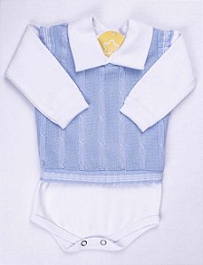 Kit Saida Maternidade Completa 7 Peças Recem Nascido Azul