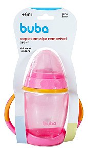 Copinho Infantil C/ Alça Removível 250 Ml Bico Silicone Buba