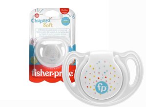 Chupeta Fisher Price First Moments com Estojo 0-6m Azul Soft